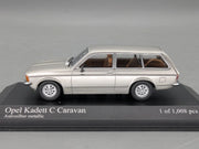 Modellautos 1:43 Minichamps Opel Kadett C Caravan 1978 Silber Metallic mit OVP