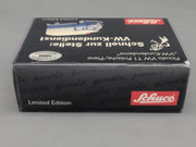 Modellautos 1:90 Schuco Piccolo VW T1 Pritsche / Plane VW-Kundendienst in OVP