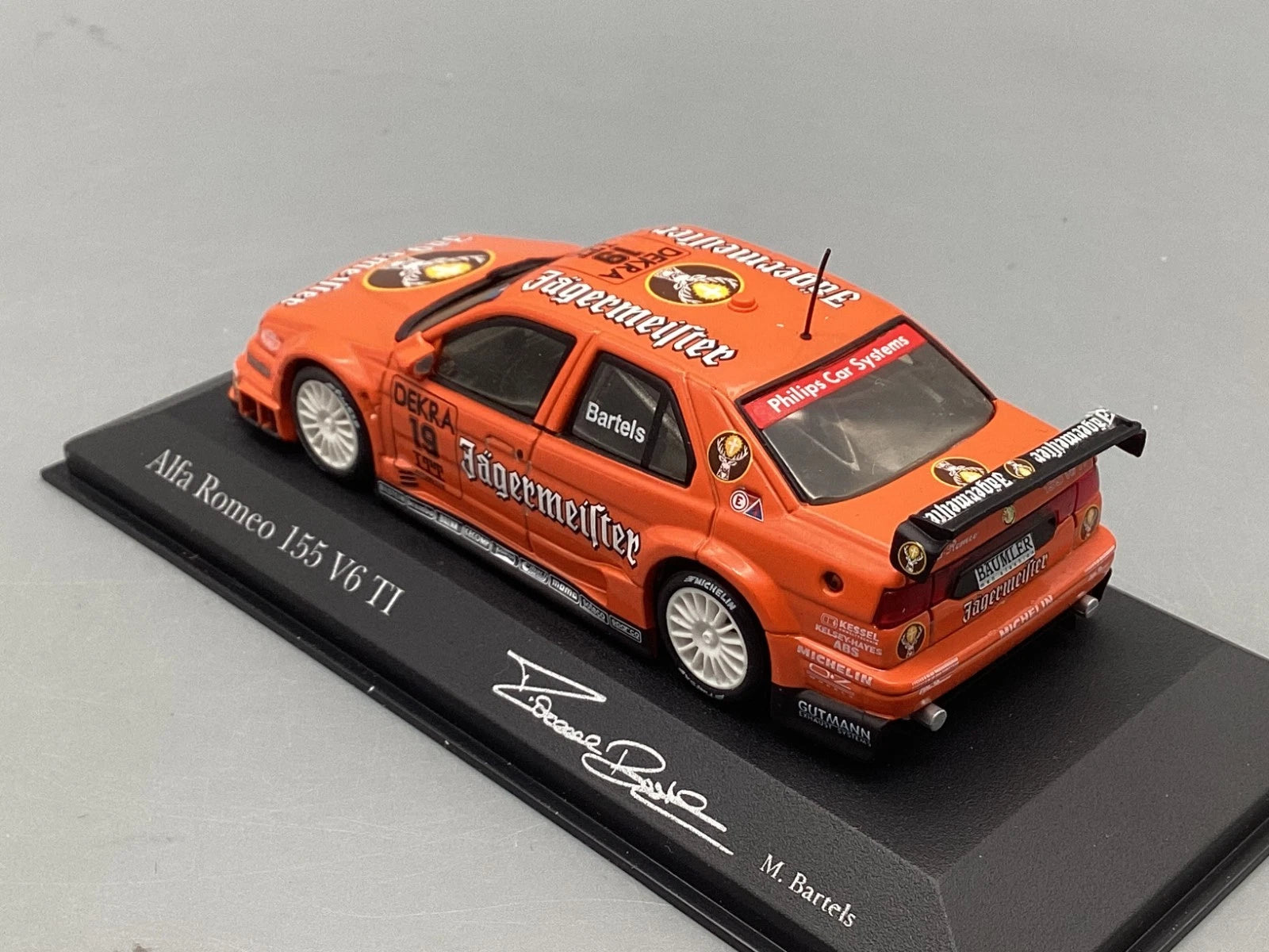 Modellautos 1:43 Minichamps Alfa Romeo 155 V6 TI DTM 1994 Bartels #19 mit OVP