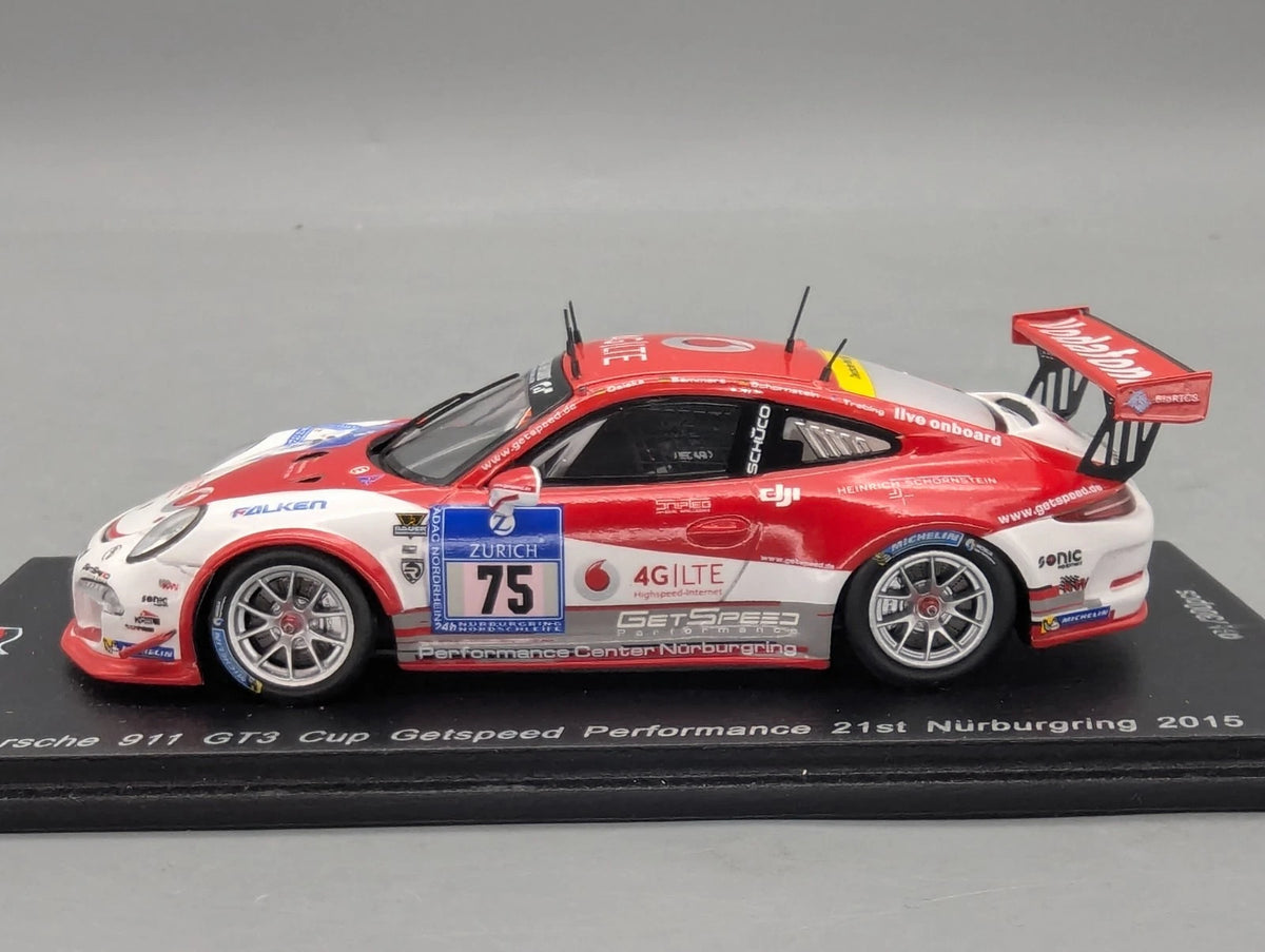 Modellautos 1:43 Spark SG203 Porsche 911 GT3 Cup 24H Nürburgring 2015 #75 OVP