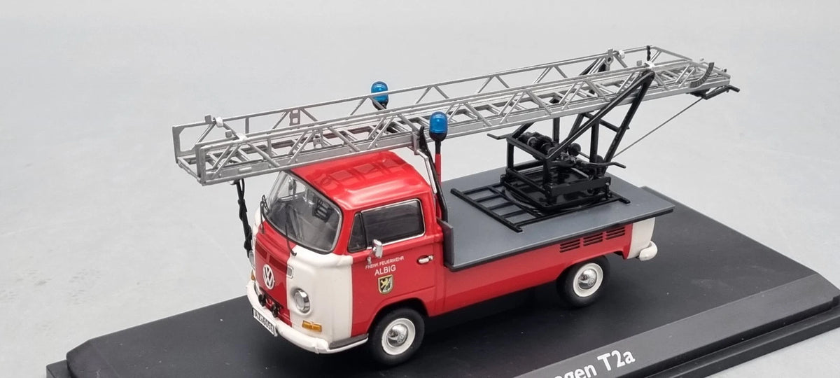 Transporter Modelle 1:43 Schuco 03341 VW T2a Feuerwehr Drehleiter OVP