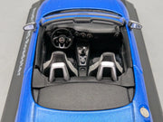 Modellautos 1:43 iScale Audi TT RS Roadster Ara Blau Metallic mit Dealer OVP