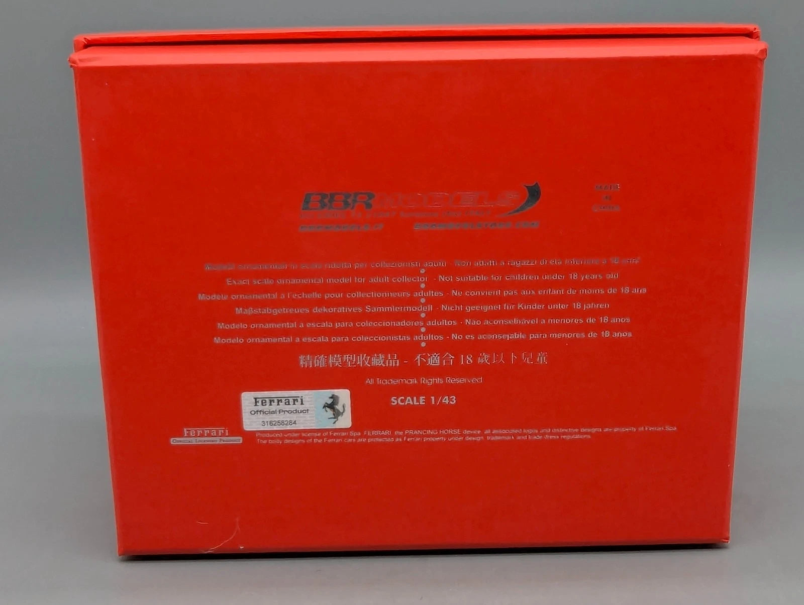 Modellautos 1:43 BBR Ferrari 250 GT Pininfarina Serie 1 Cabriolet 1/5 Stück OVP