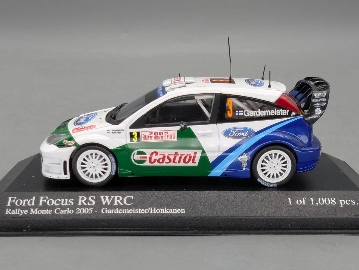 Modellautos 1:43 Minichamps Ford Focus RS WRC Rallye Monte Carlo 2005 #3 mit OVP