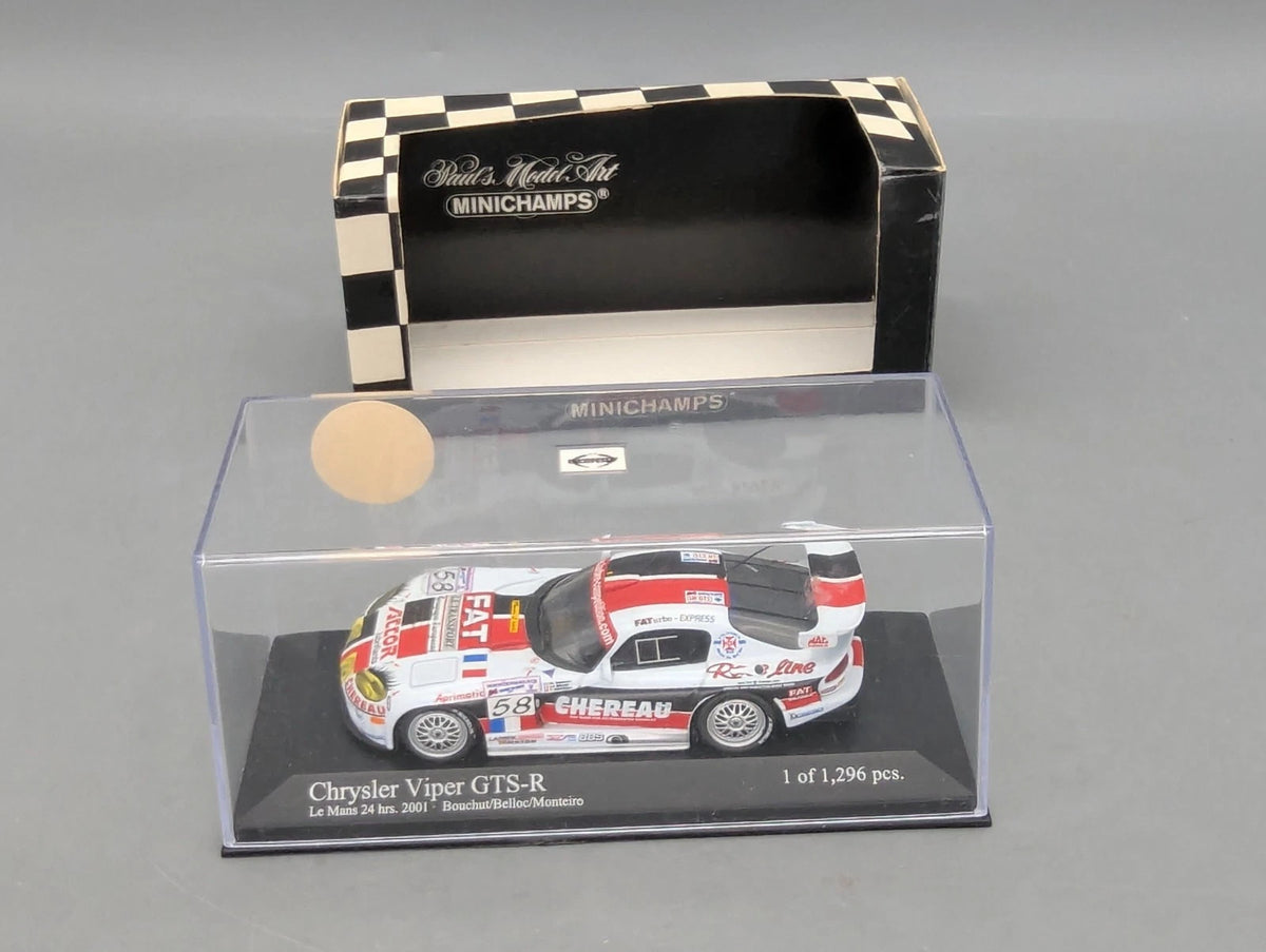 Modellautos 1:43 Minichamps Chrysler  Viper GTS-R 24h Le Mans 2001 #58 OVP