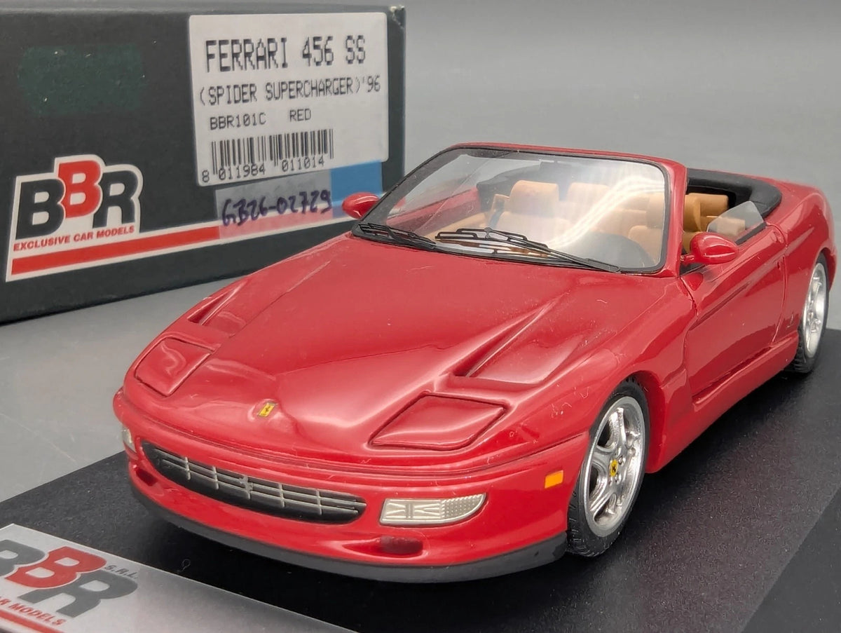 Modellautos 1:43 BBR Ferrari 456 SS Spider Supercharger 1996 Rot mit OVP