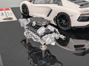 Eidolon Make Up 1:43 Lamborghini Aventador LP760-2 Engine Set Oakley Weiß OVP