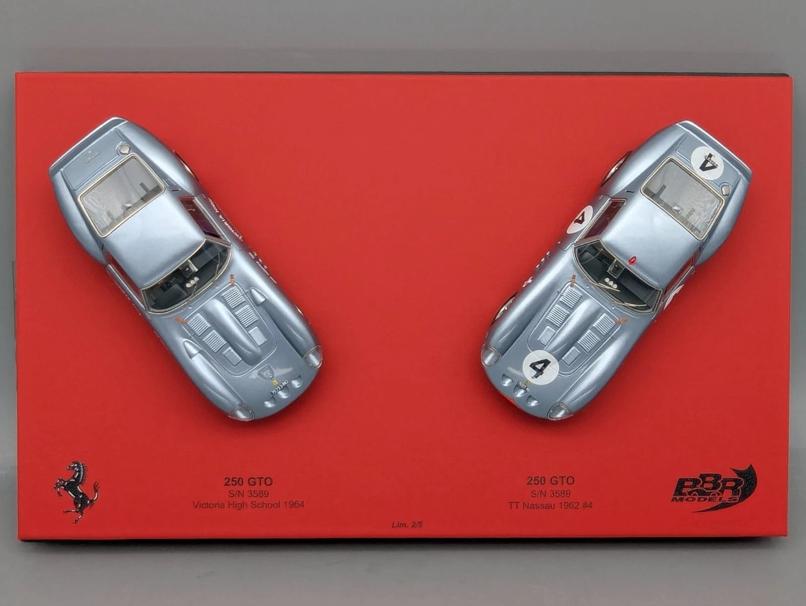 Modellautos 1:43 BBR  Ferrari 250 GTO S/N 3589 Set 2-tlg. 2/5 OVP