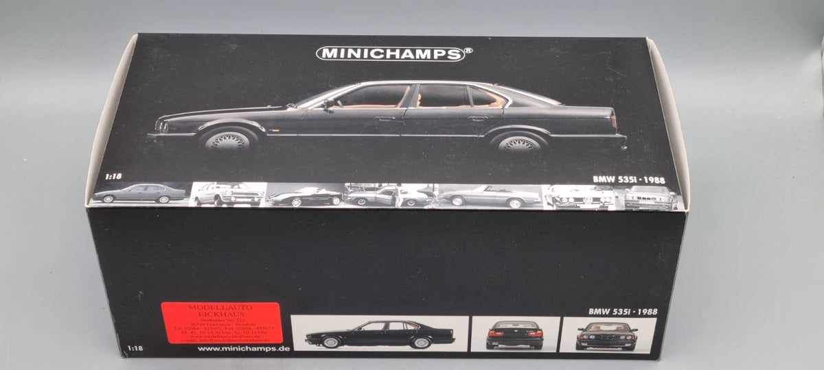 Modellautos 1:18 Minichamps 100 024000 BMW 535i 1988 black OVP