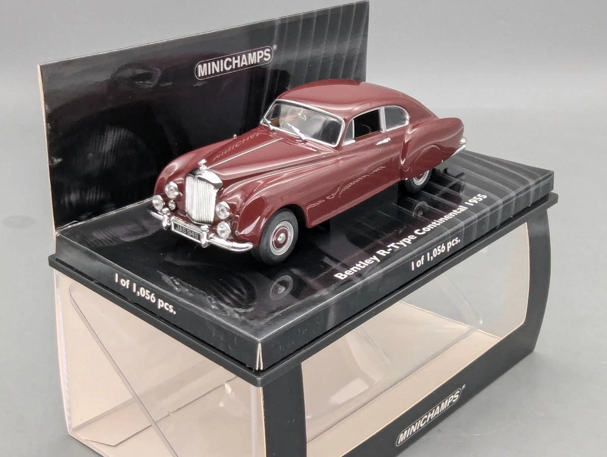 Modellautos 1:43 Minichamps Bentley R-Type Continental 1955 Rot mit OVP