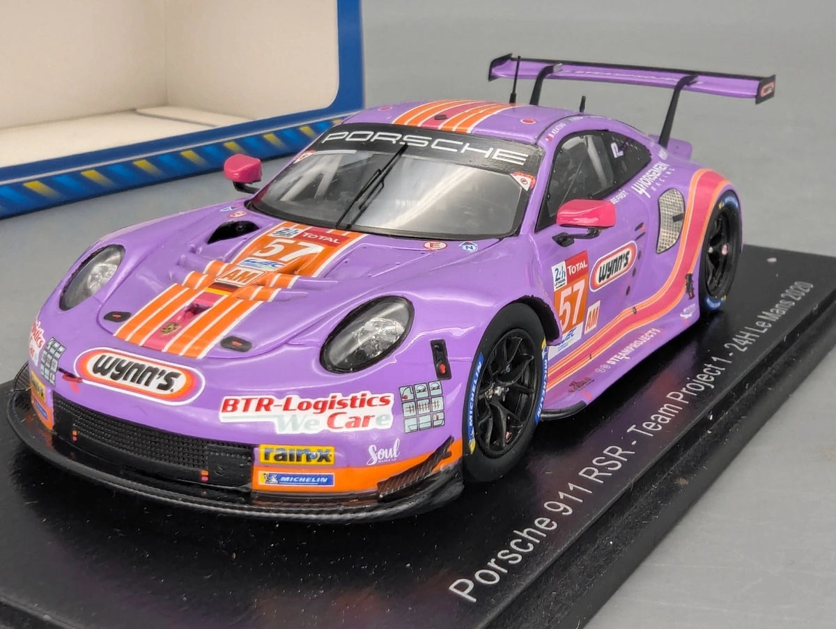 Modellautos 1:43 Spark S7988 Porsche 911 RSR 24h Le Mans 2020 #57 mit OVP