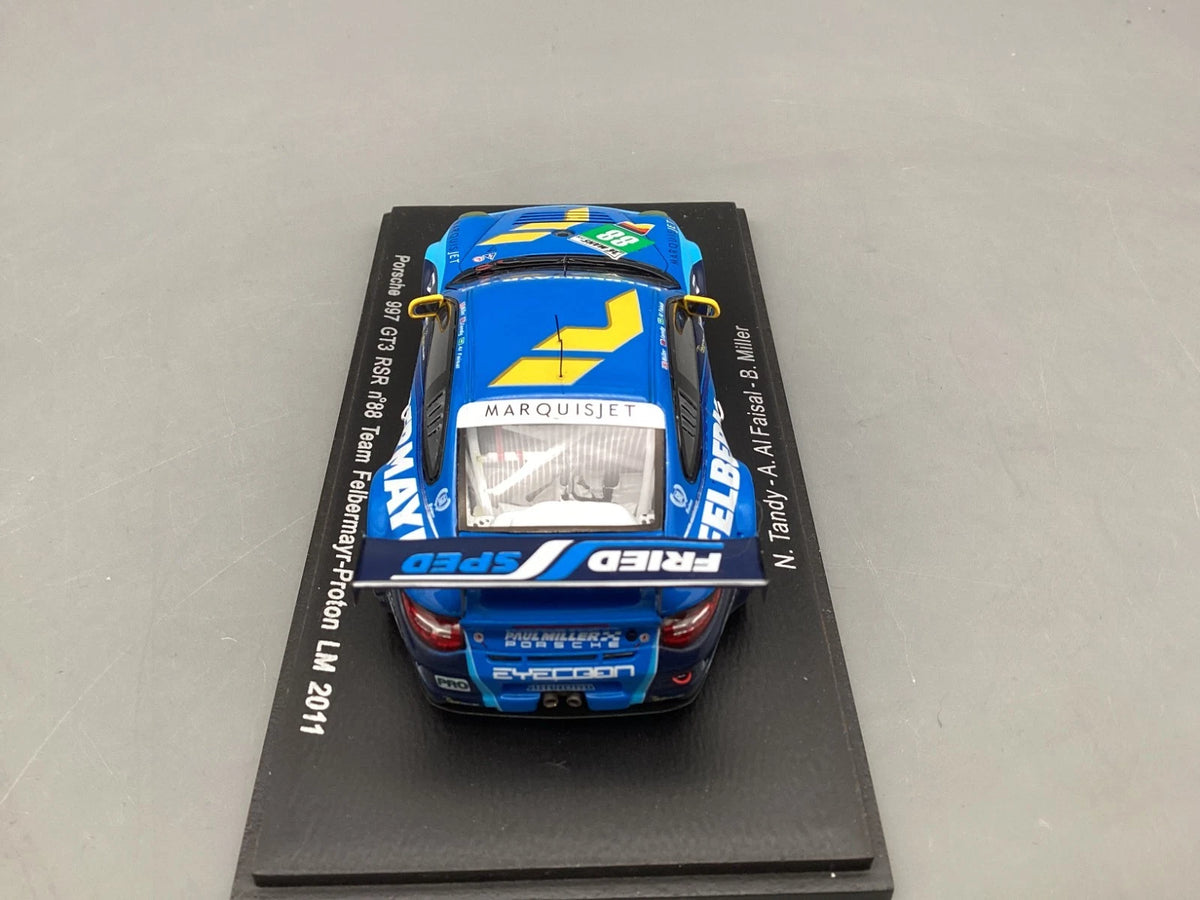 Modellautos 1:43 Spark Porsche 997 GT3 RSR Le Mans 2011 #88 mit OVP