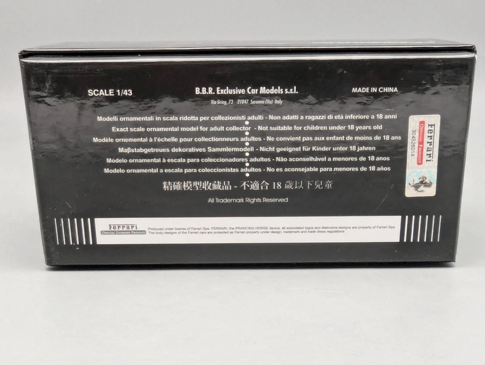 Modellautos 1:43 BBR Concept43 Ferrari Roma 082/172 Grigio Silverstone 740 OVP