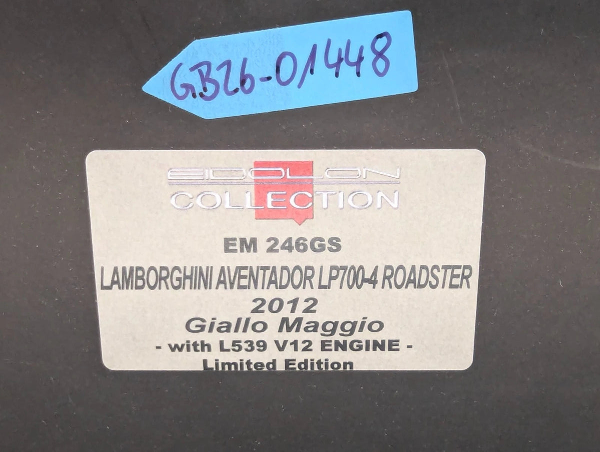 Eidolon Make Up 1:43 Lamborghini Aventador LP700-4 Roadster 2012 Engine Set OVP