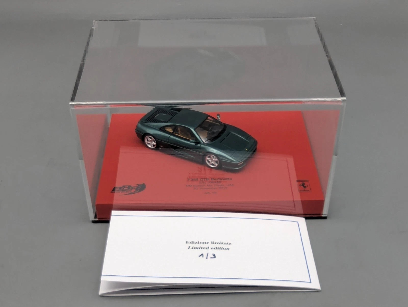 Modellautos 1:43 BBR Ferrari 355 GTB Berlinetta Auction UAE 2019 1/3 in OVP