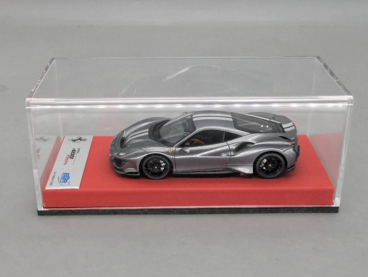 Modellautos 1:43 BBR Concept43 Ferrari 488 Pista RHD 2019 Grigio Ltd 01/20 OVP