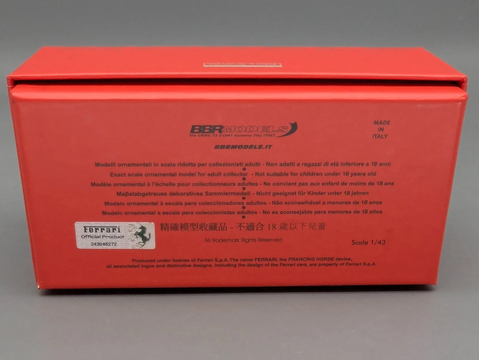 Modellautos 1:43 BBR Ferrari 250 GT Pininfarina Coupe Ltd 00/10 OVP