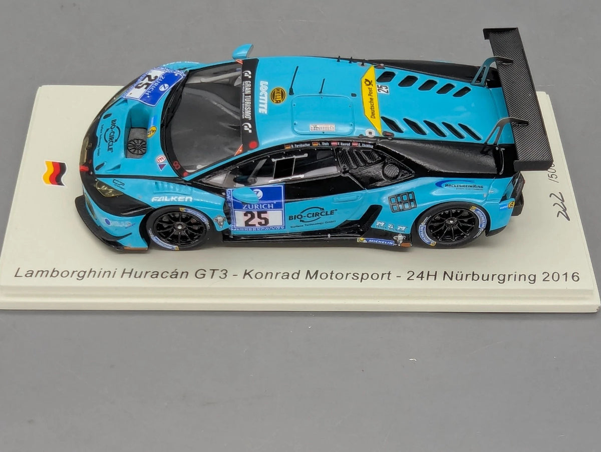 Modellautos 1:43 Spark SG573 Lamborghini Huracan GT3 24h Nbrg 2016 #25 OVP