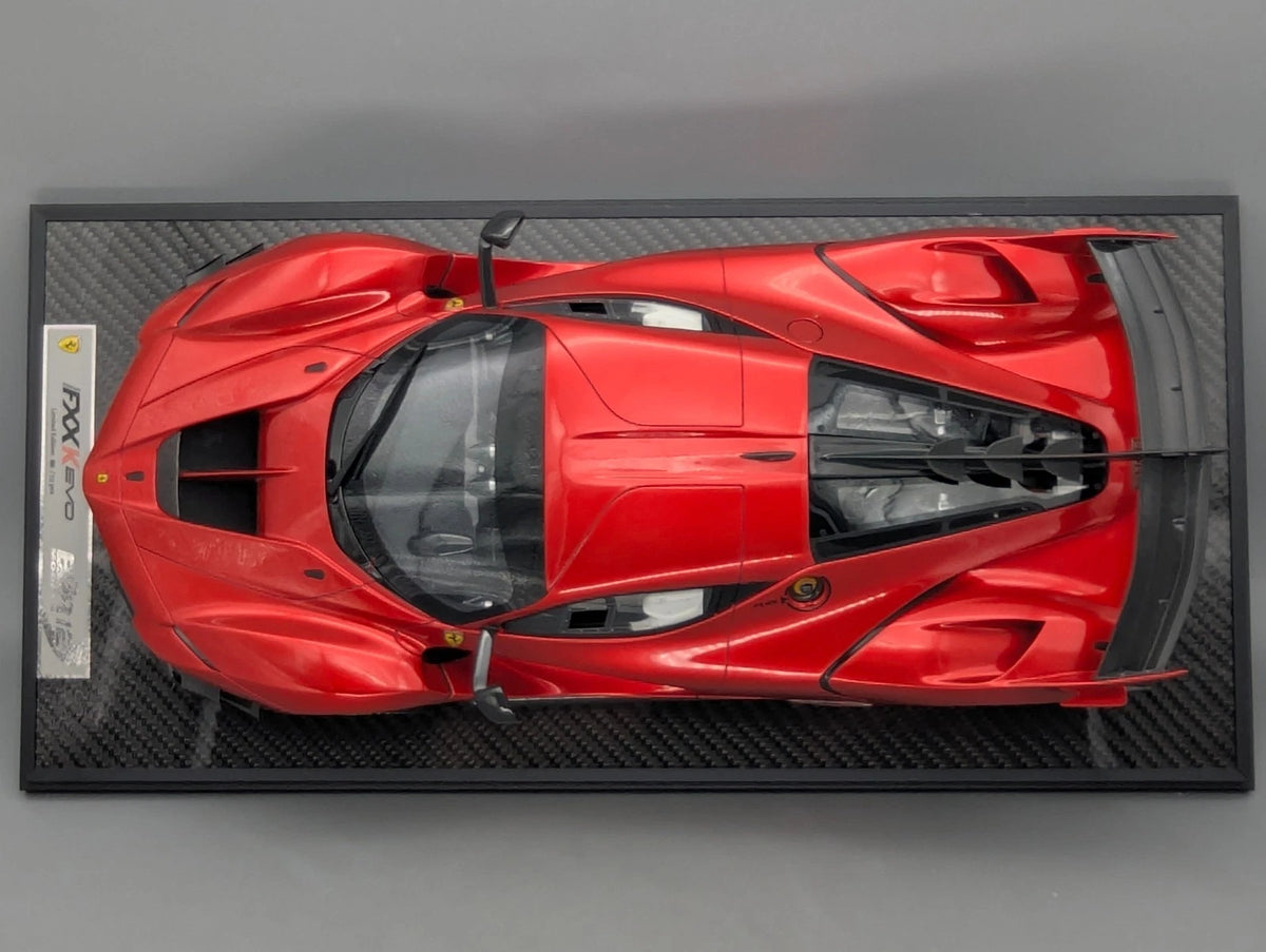 Modellautos 1:12 BBR Ferrari FXX-K EVO Gloss F1 2007B Red Ltd 00/10 Vitrine OVP