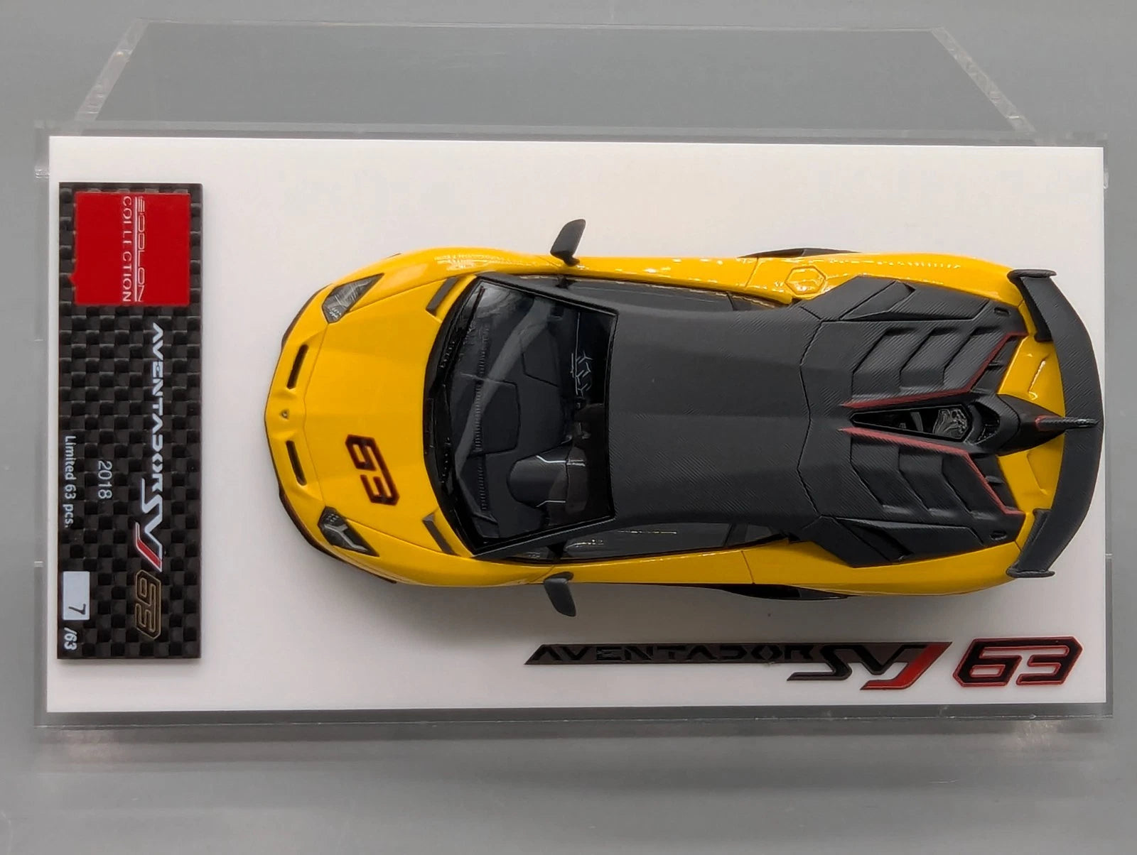 Eidolon Make Up 1:43 Lamborghini Aventador SVJ 63 2018 #63 Gelb Ltd 7/63 OVP