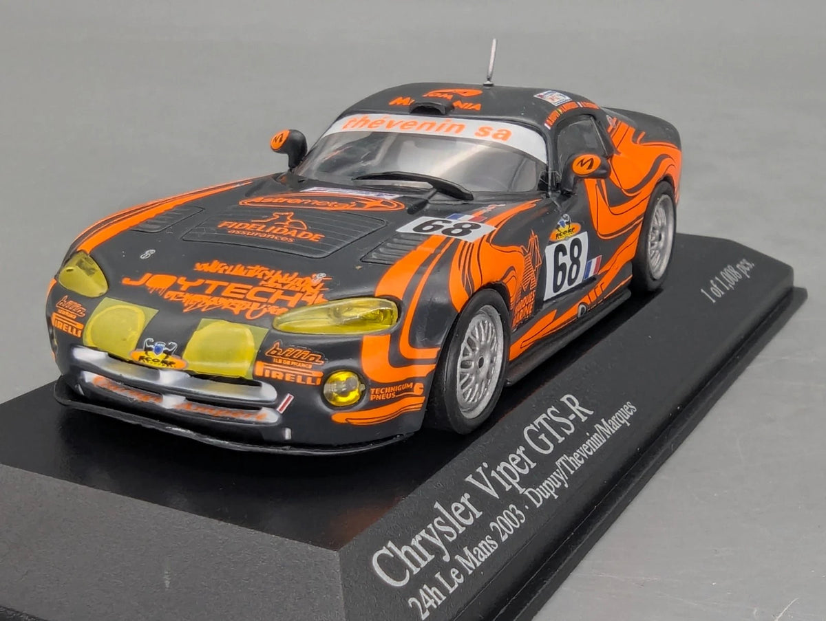 Modellautos 1:43 Minichamps Chrysler Viper GTS-R 24h Le Mans 2003 #68 mit OVP