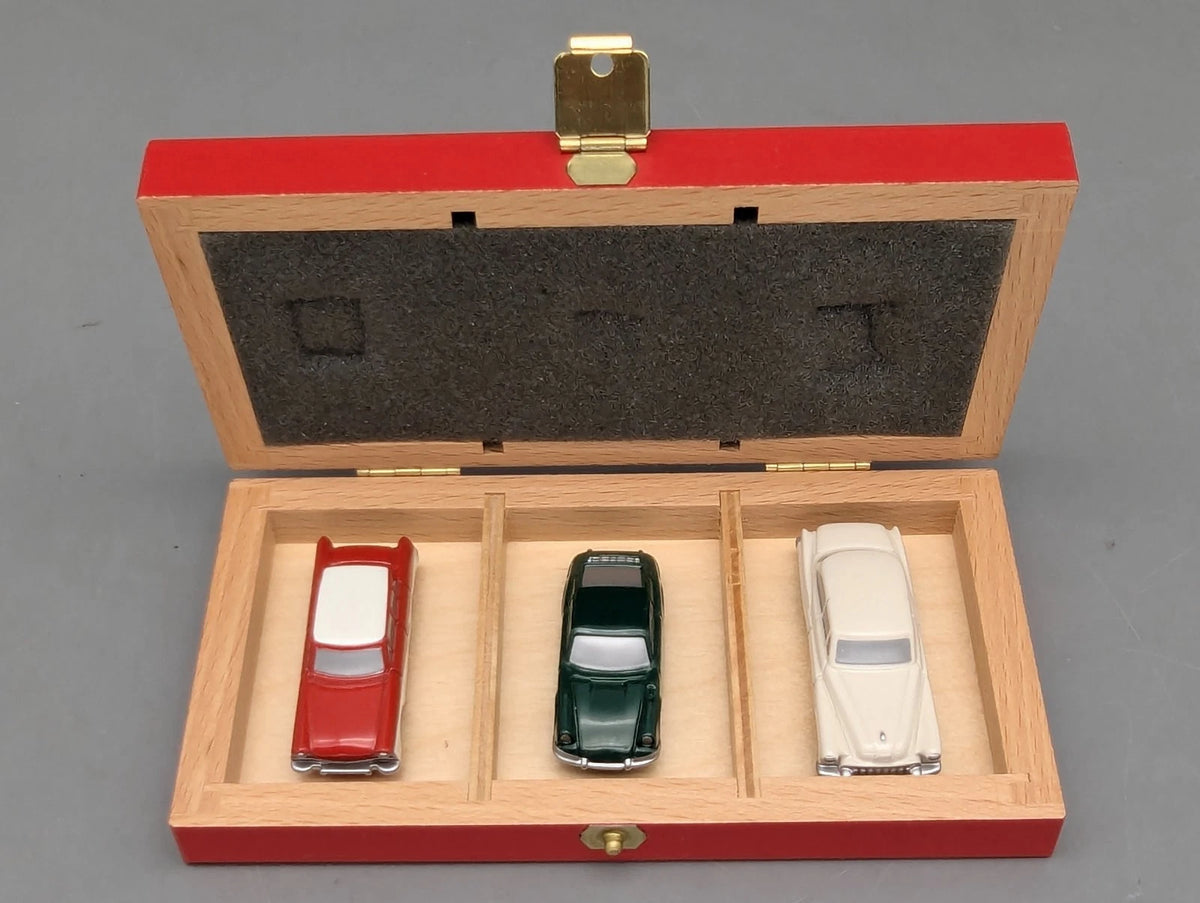 Modellautos 1:90 Schuco Piccolo-Set 1998 3-teilig Buick Porsche Ford OVP