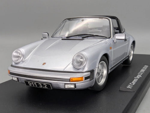 Modellautos 1:18 KK-Scale Porsche 911 Carrera Targa 3.2 1988 Silber mit OVP