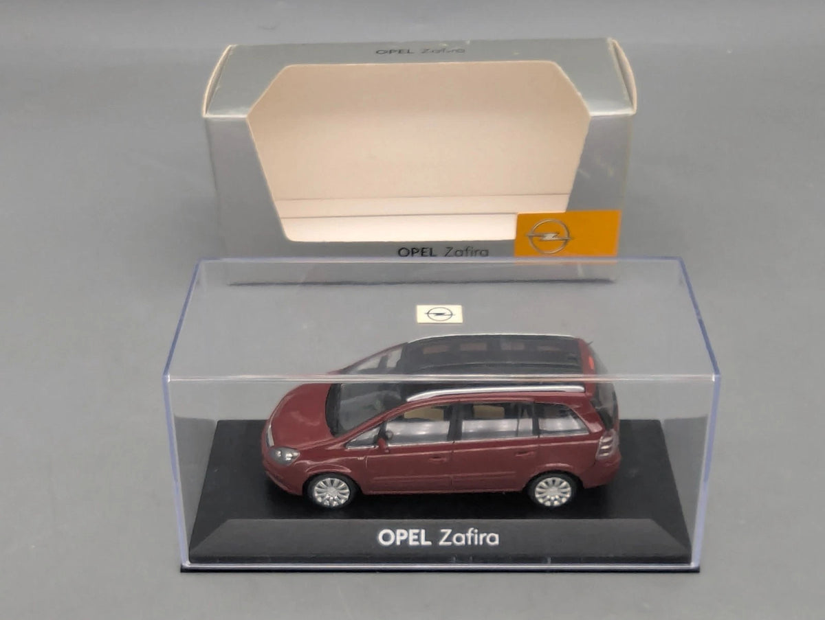 Modellautos 1:43 Minichamps Opel Zafira Rot Metallic mit Dealer OVP