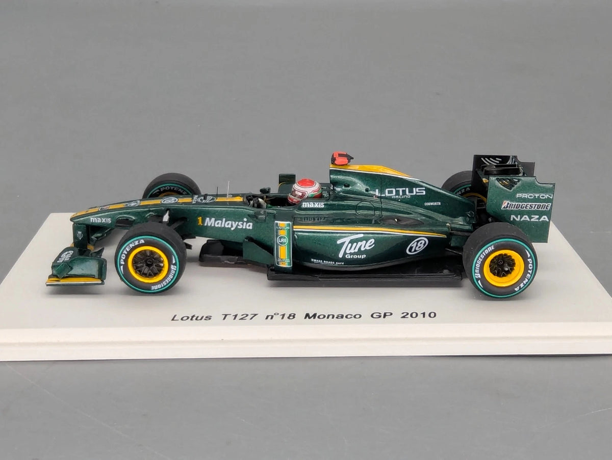 Modellautos 1:43 Spark S3008 Lotus T127 Monaco GP 2010 #18 Jarno Trulli OVP