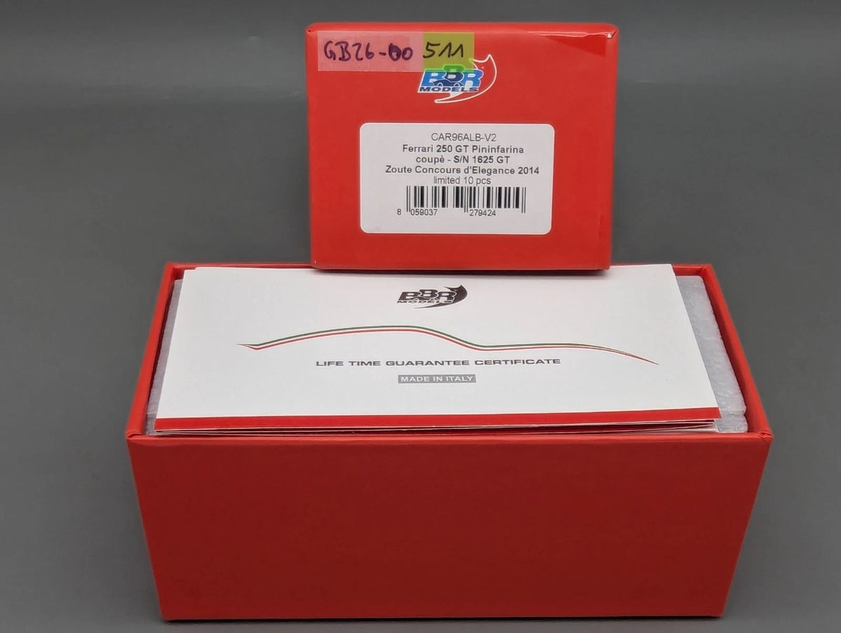 Modellautos 1:43 BBR Ferrari 250 GT Pininfarina Coupe Ltd 00/10 OVP