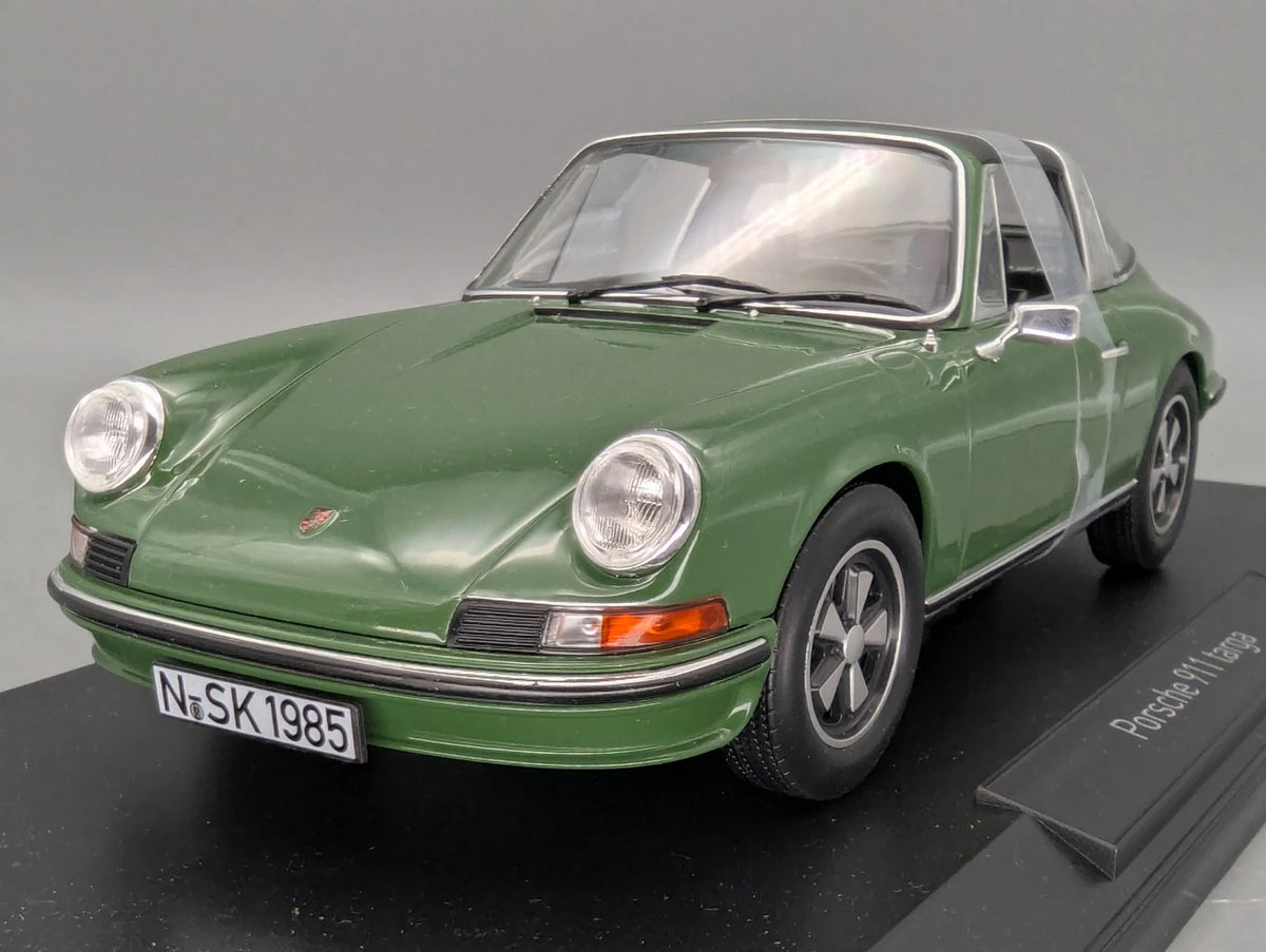 Modellautos 1:18 Norev Porsche 911 S Targa 1973 Grün mit OVP