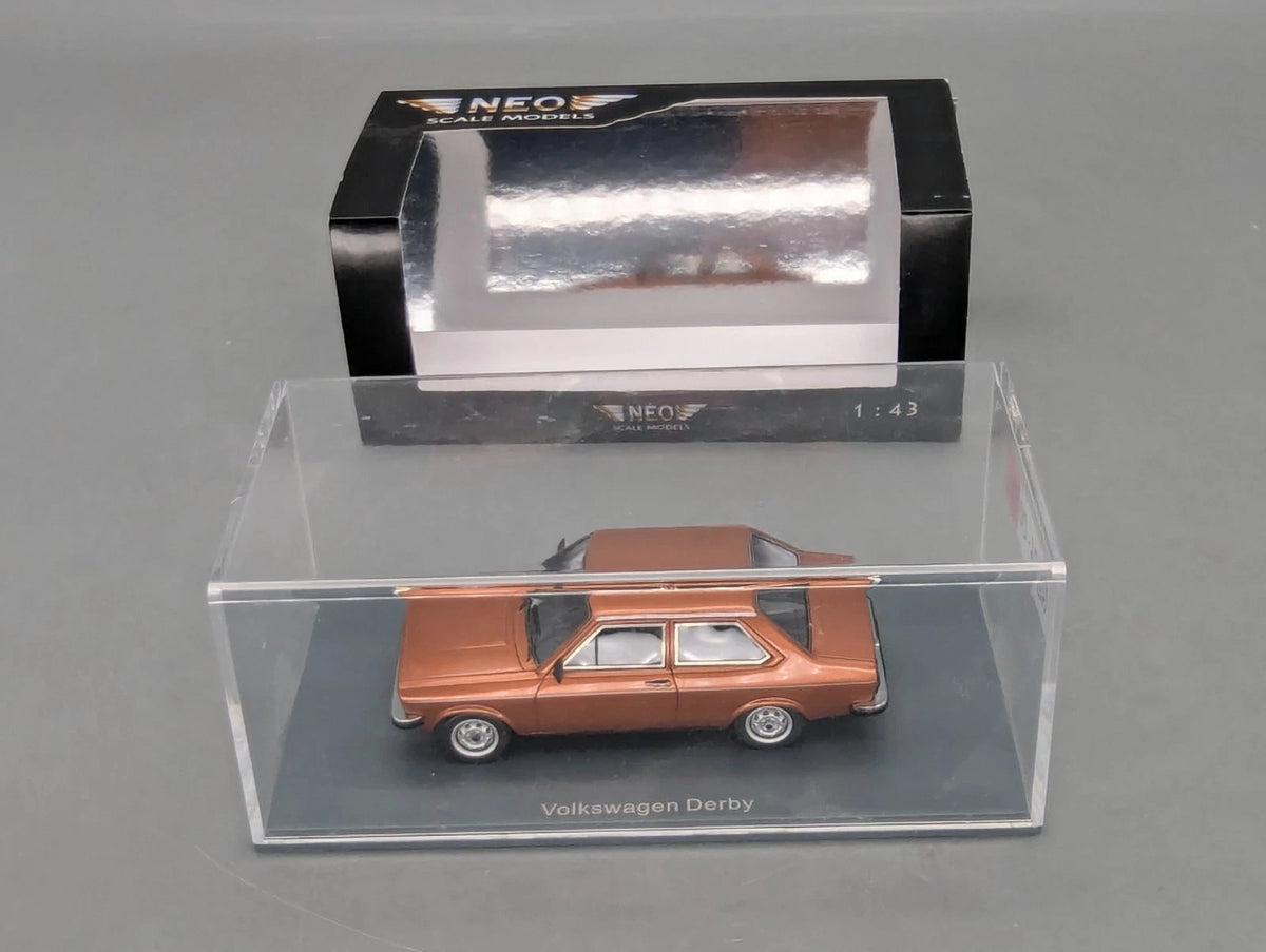 Modellautos 1:43 Neo Scale Models Volkswagen VW Derby GLS Kupfer Met. mit OVP