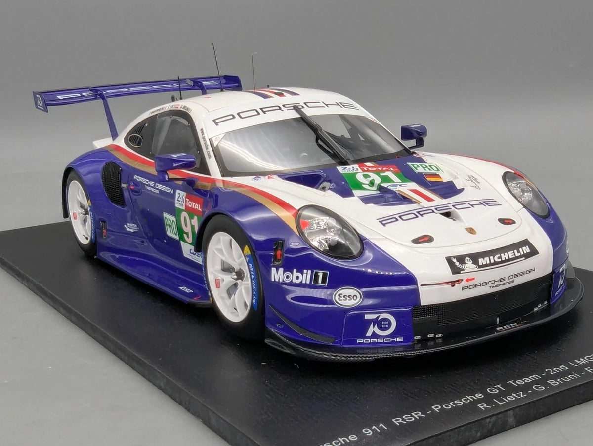 Modellautos 1:18 Spark 18S392 Porsche 911 RSR 24h Le Mans 2018 #91 Lietz uA OVP