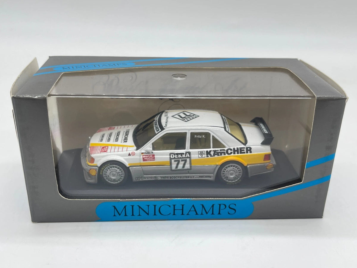 Modellautos 1:43 Minichamps Mercedes-Benz 190 E Evo DTM AMG-Kärcher #77 mit OVP
