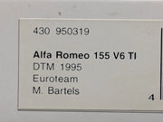 Modellautos 1:43 Minichamps Alfa Romeo 155 V6 TI DTM 1995 #27 Bartels mit OVP