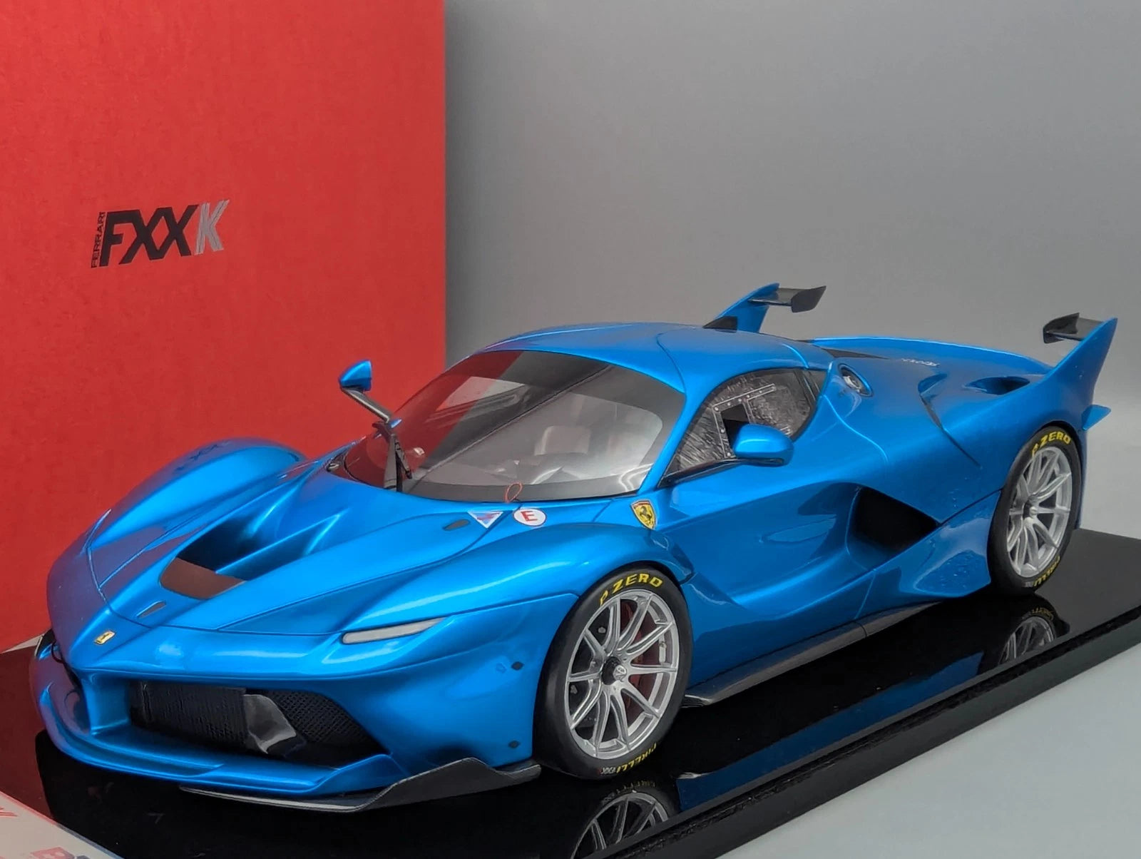 Modellautos 1:12 BBR Ferrari FXX-K 2014 Gloss Blue Emperor UNIKAT Ltd 01/01 OVP
