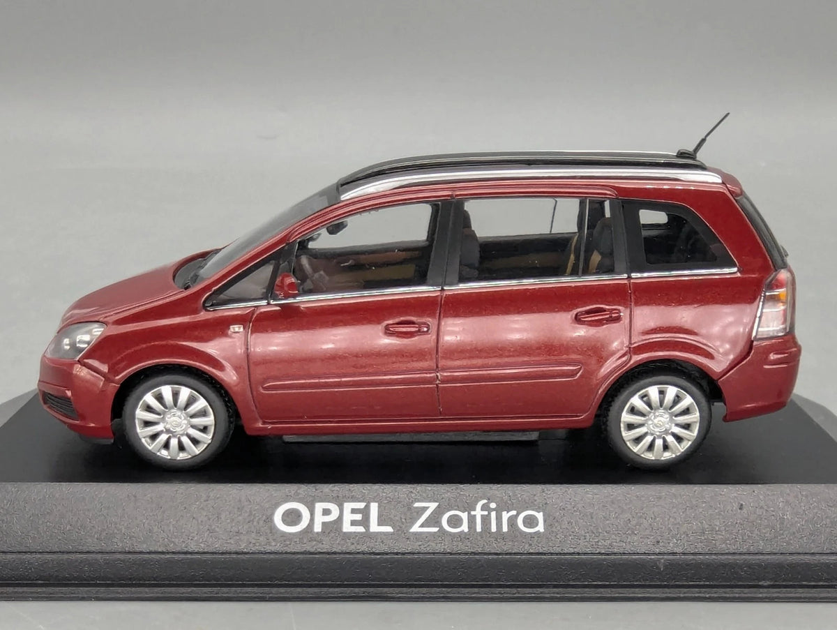 Modellautos 1:43 Minichamps Opel Zafira Rot Metallic mit Dealer OVP
