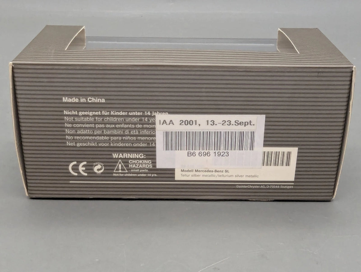Modellautos 1:43 Minichamps Mercedes Benz SL Klasse Silberblau Met. Dealer OVP