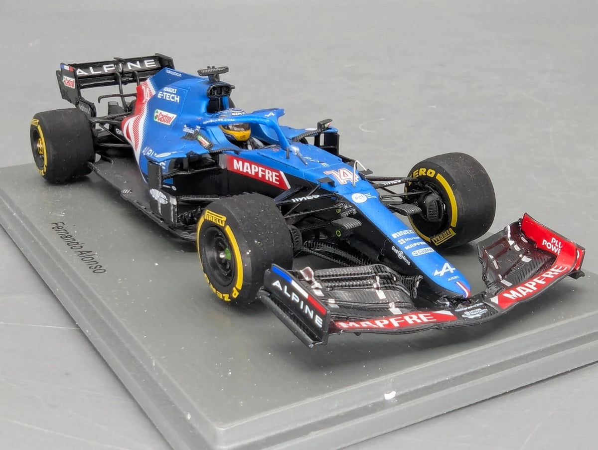 Modellautos 1:43 Spark S7664 Alpine A521 Bahrain GP 2021 #14 F. Alonso OVP