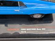 Modellautos 1:43 Ixo Ford Mustang Boss 302 1970 mit Vitrine