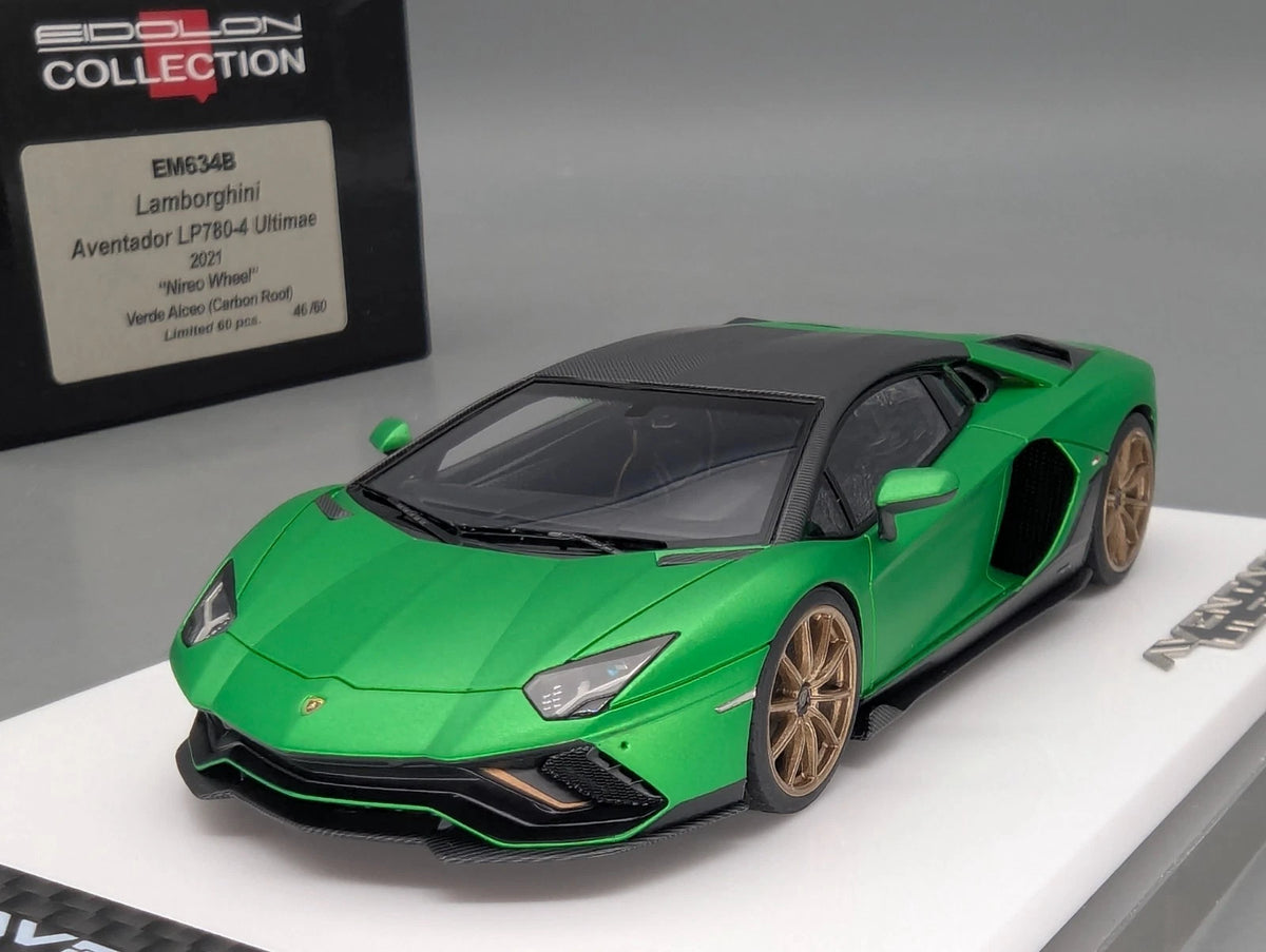 Eidolon Make Up 1:43 Lamborghini Aventador LP780-4 Ultimae 2021 Verde 46/60 OVP