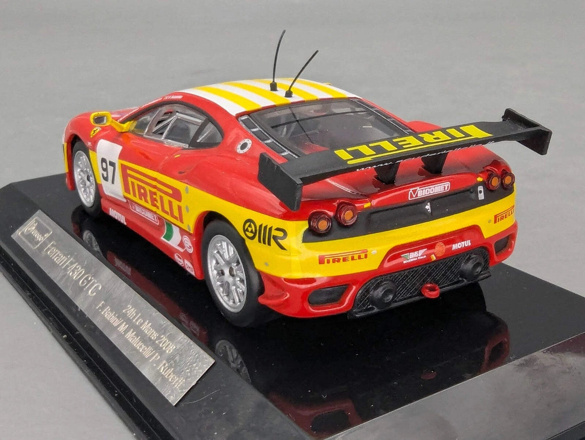 Modellautos 1:43 Bburago Racing Ferrari F430 GTC 24h Le Mans 2008 #97 OVP