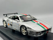 Modellautos 1:18 Hot Wheels Ferrari F355 Challenge 1998 #7 Silber mit OVP