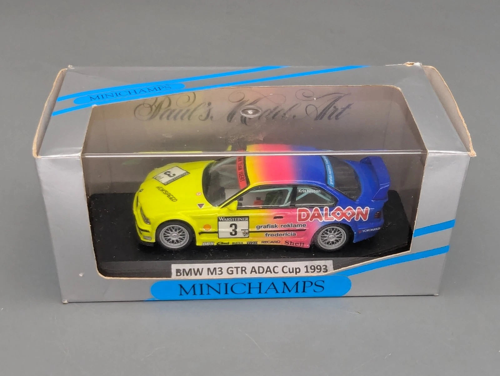 Modellautos 1:43 Minichamps BMW M3 GTR ADAC Cup 1992 #3 Kris Nissen mit OVP