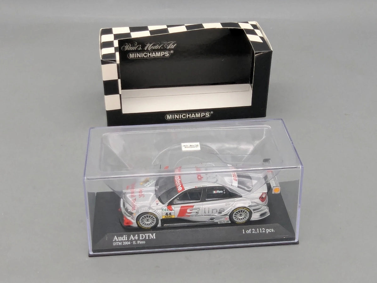 Modellautos 1:43 Minichamps Audi A4 DTM 2004 Team Joest #44 E. Pirro mit OVP