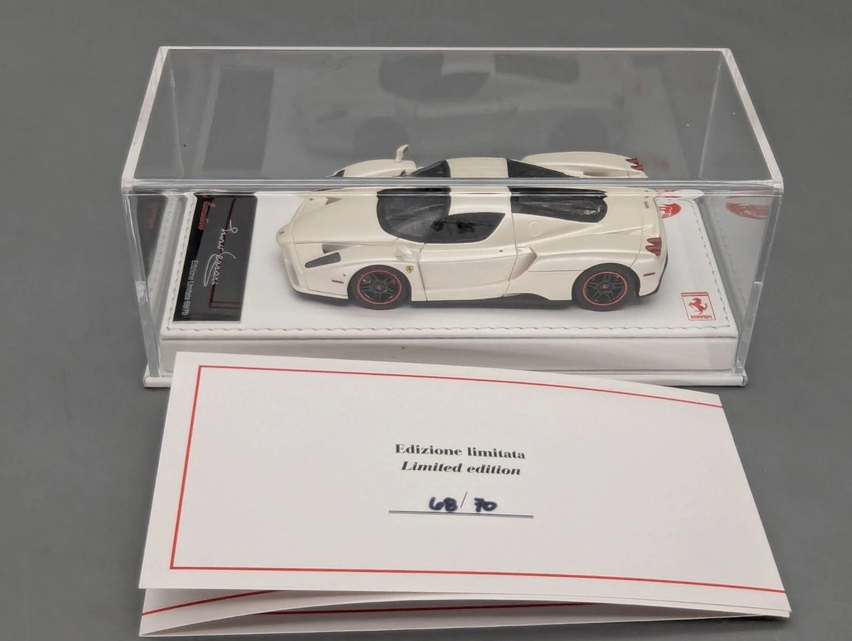 Modellautos 1:43 BBR Executive Calsito Ferrari EnzoFuji White Ltd 68/70 OVP
