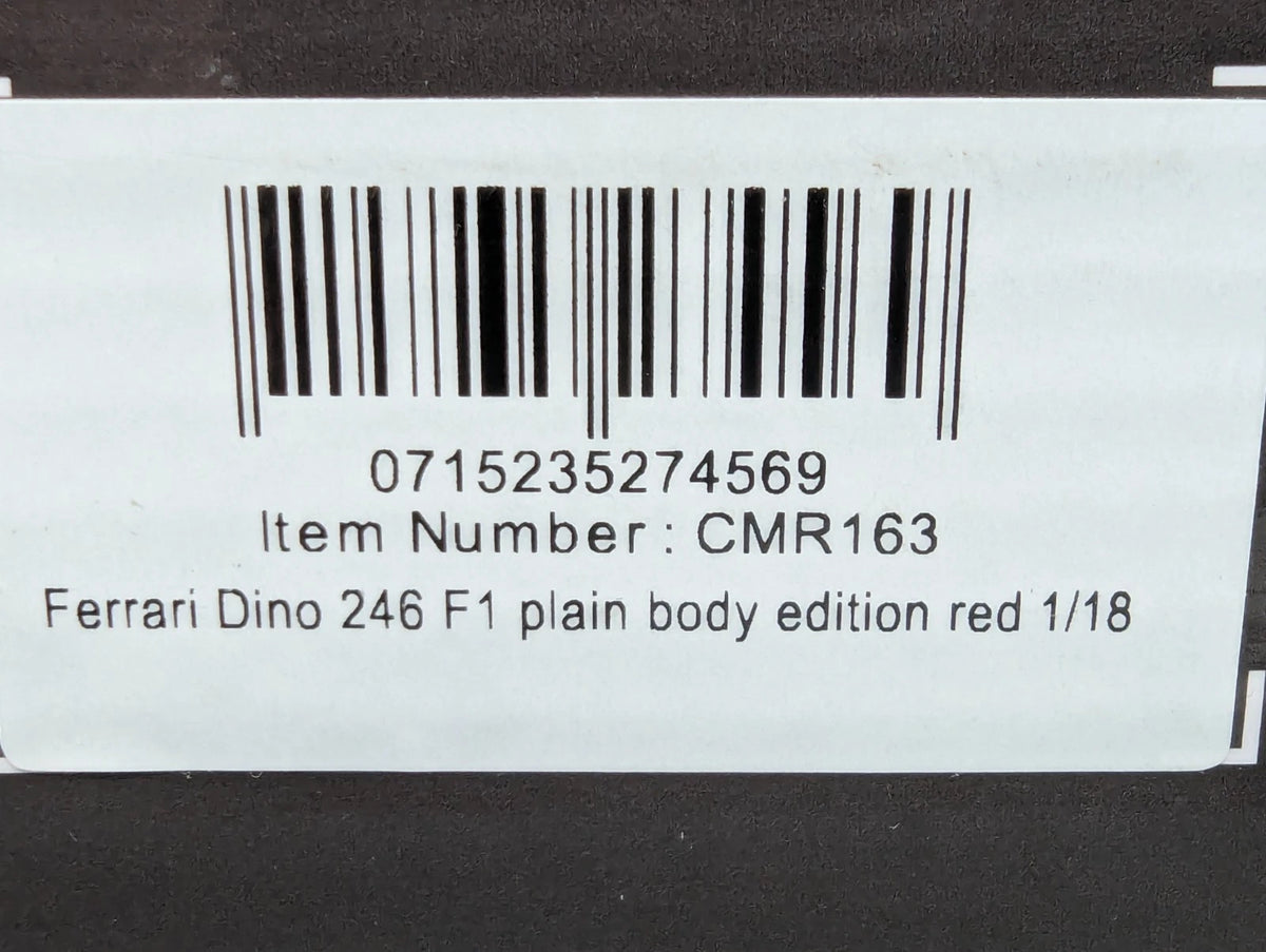 Modellautos 1:18 CMR 163 Ferrari Dino 246 F1 Plain Body Edition Red OVP