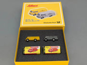 Modellautos 1:90 Schuco Piccolo-Set Dt. Post Mercedes Benz L 319 2-teilig OVP