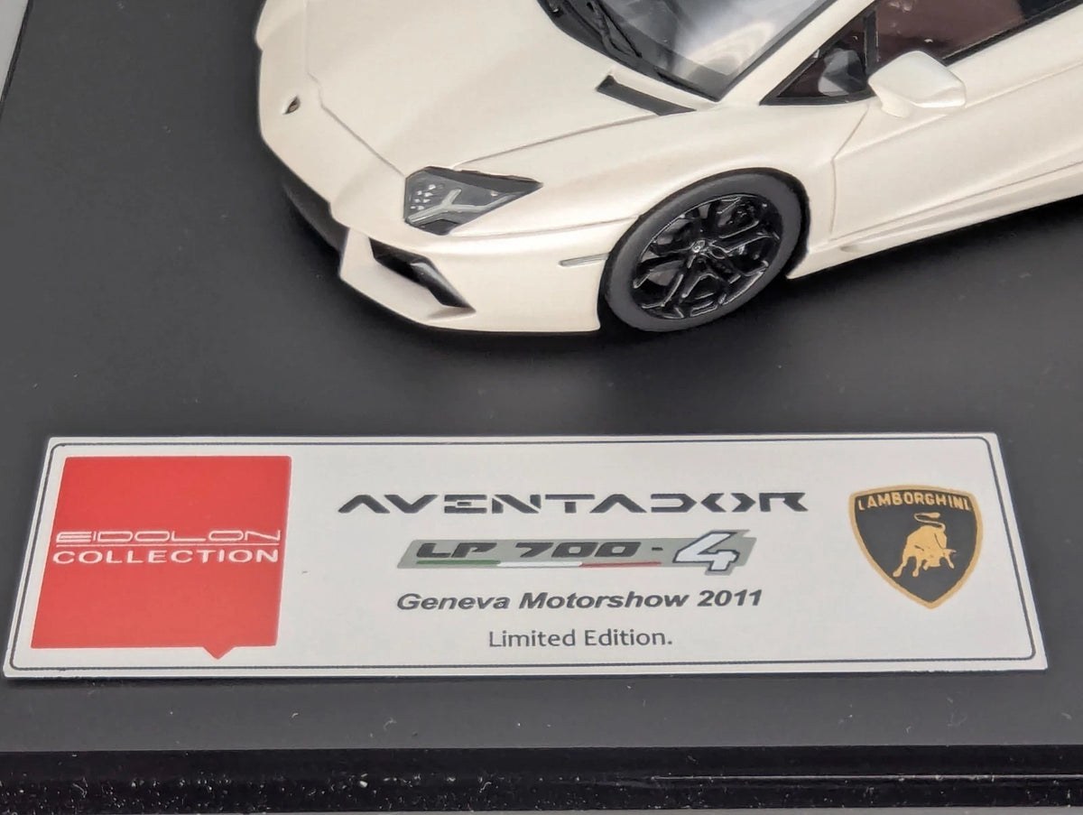 Eidolon Make Up 1:43 Lamborghini Aventador LP700-4 2011 Engine Set Matt Weiß OVP