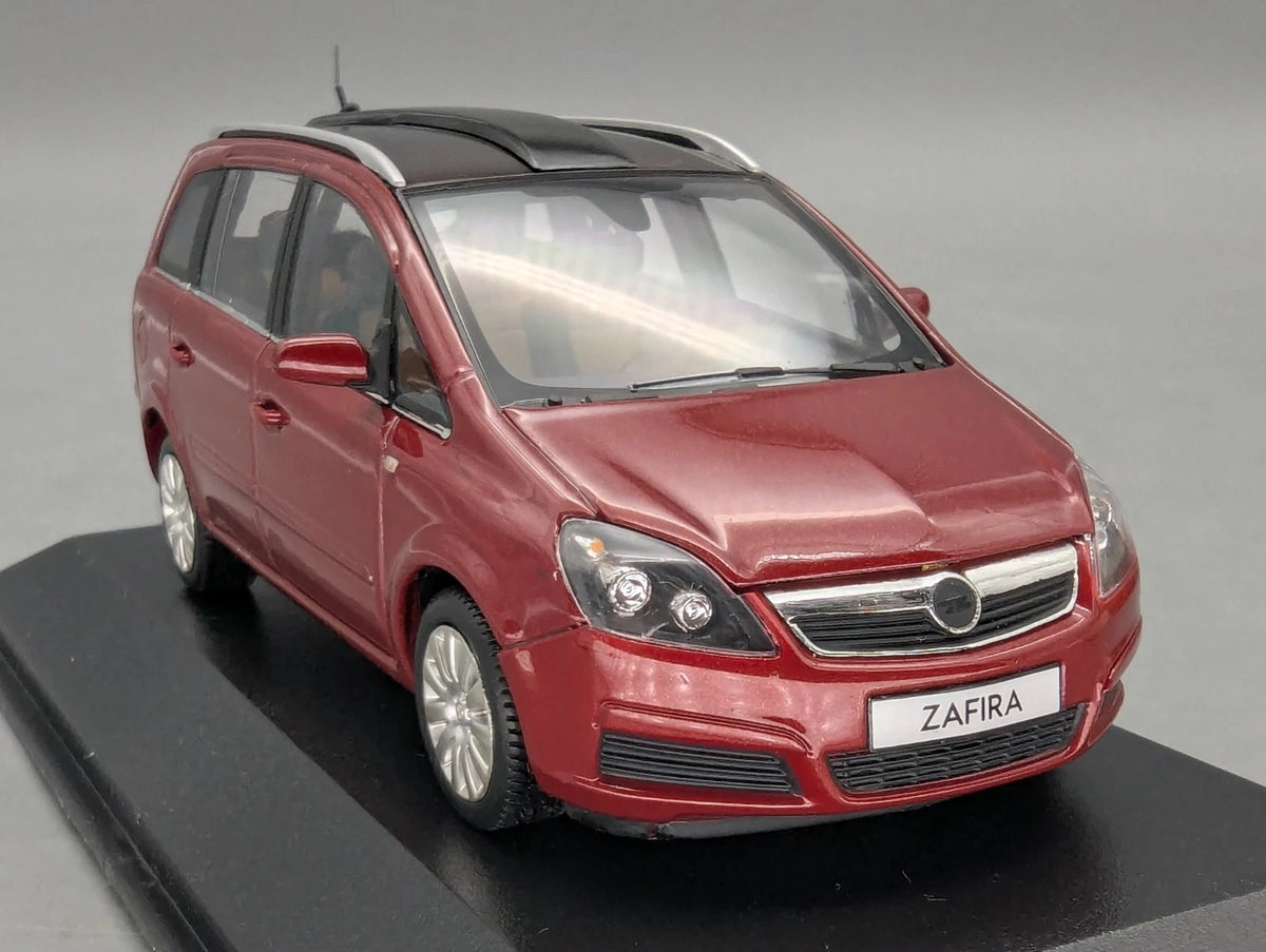 Modellautos 1:43 Minichamps Opel Zafira Rot Metallic mit Dealer OVP